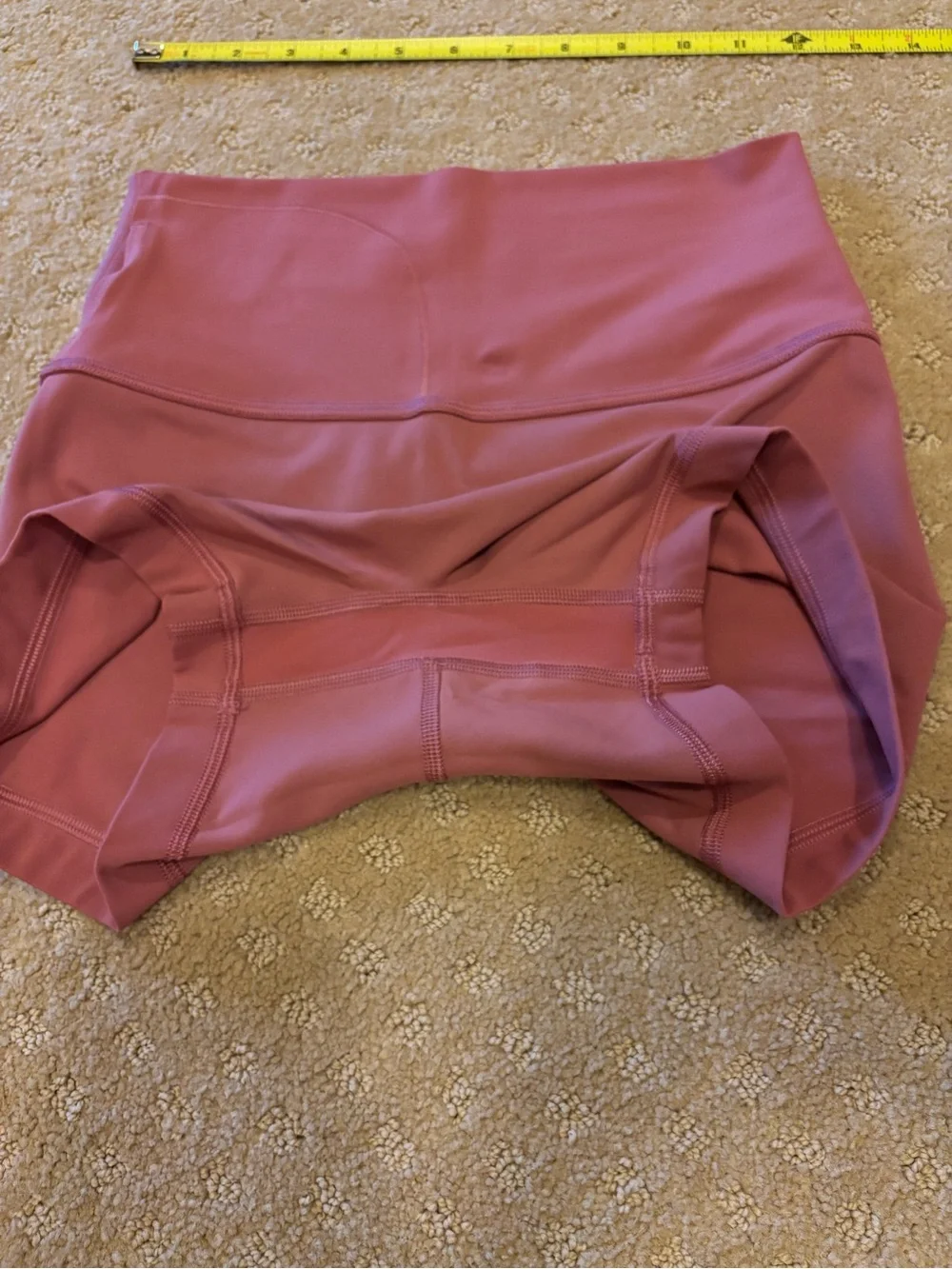 lululemon align high rise short 4” dark pink. Sz 6. Orig price 68 plus tax.